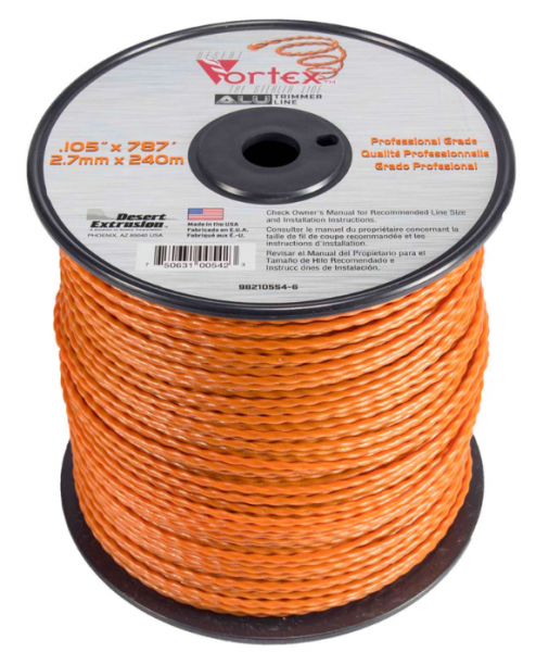 Stiprināta trimmera aukla VORTEX ( 2.7 mm / 240 m )