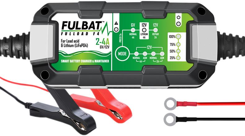 Fulload F4 lādētājs 6/12V 2-4A