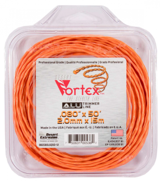 Stiprināta trimmera aukla VORTEX ( 2.0 mm / 15 m )