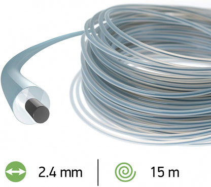 Trimmera aukla 2.4mm /15m Duoline
