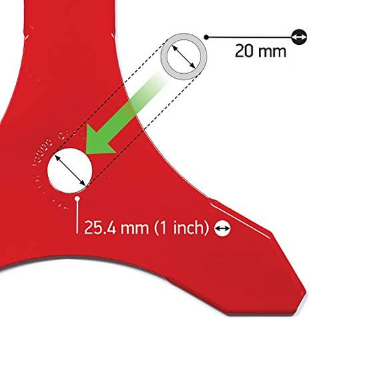 Zāles asmens trīsstūris 255-3 (20mm/25.4mm)