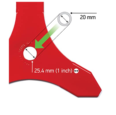 Zāles asmens trīsstūris 300-3 (20mm/25.4mm)