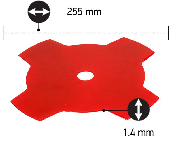 4 -zobu zāles asmens 255 (20mm/25.4mm)