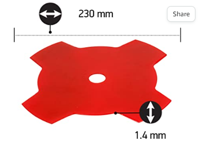 4 -zobu zāles asmens 230 (20mm/25.4mm)
