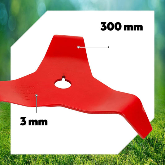 Mulčēšanas zāles asmens trīsstūris 300 (20mm/25.4mm)