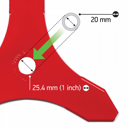 8 -zobu zāles asmens 255 (20mm/25.4mm)
