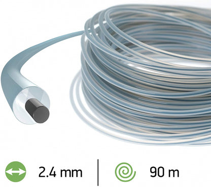 Trimmera aukla 2.4mm /90m Duoline