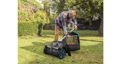 Manuālais lapu un zāles savācējs