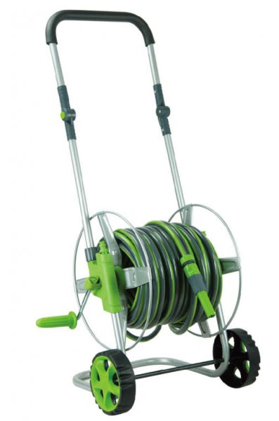 Daye ratiņi un šļūtene 25m 3/4" komplektā ar uzgaļiem